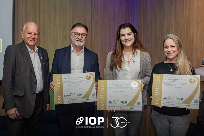IOP recebe recertificação ONA 3