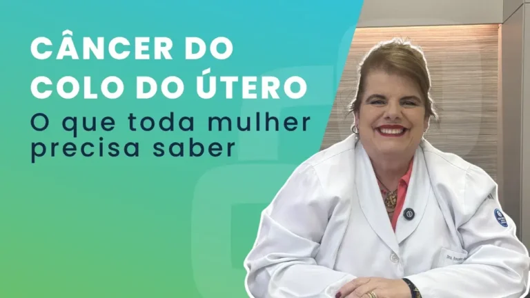 Médica do IOP explicando o que toda mulher precisa saber sobre câncer de colo do útero e HPV
